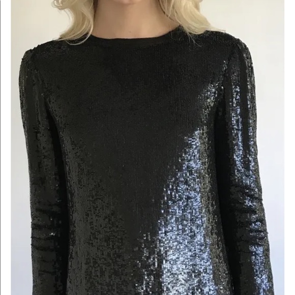 Neil Bieff vintage 80’s all black sequin dress approximate size 6 - Picture 6 of 8